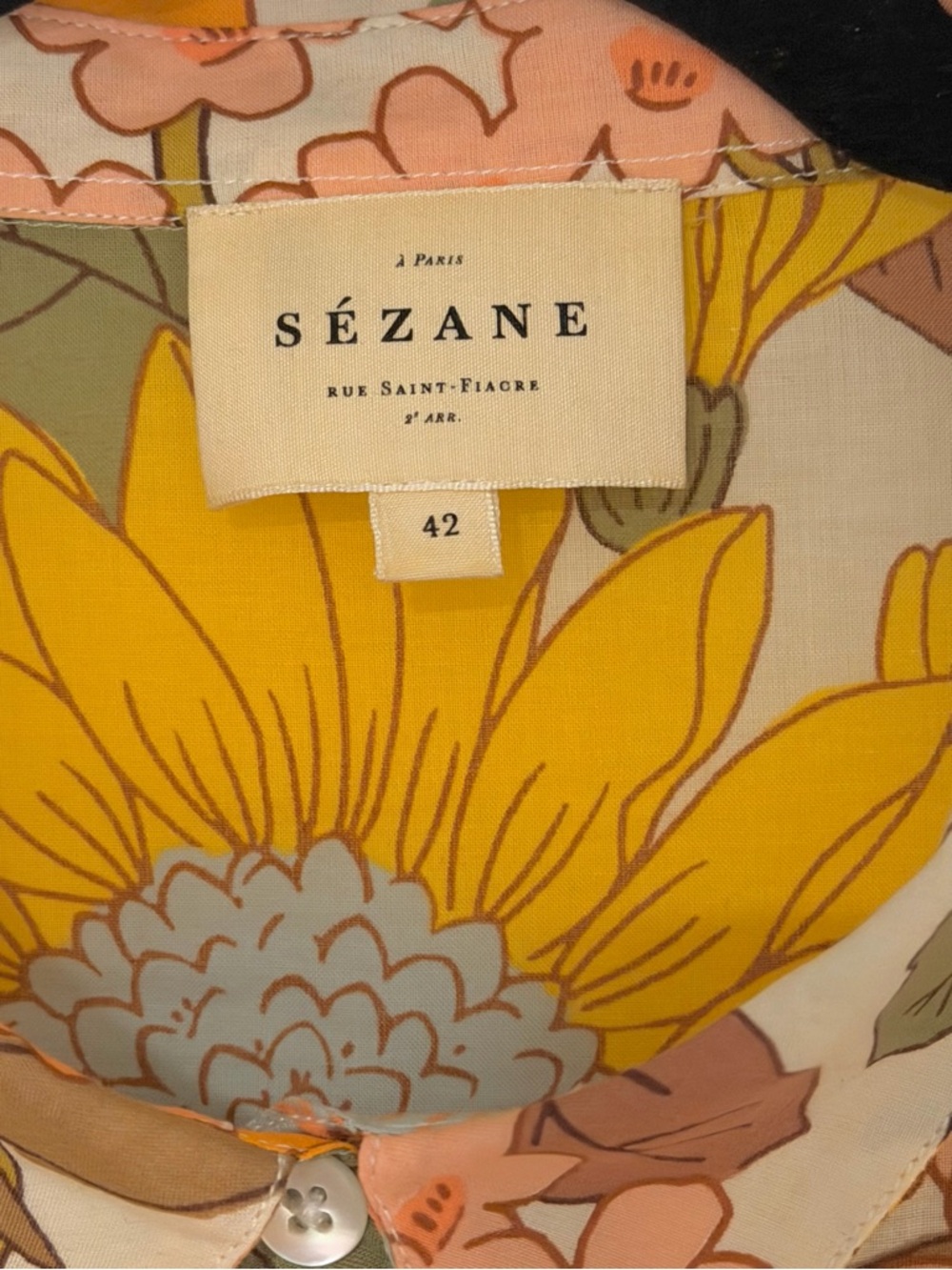 Sézane Pierro Shirt in 70s boho - Picture 4 of 6